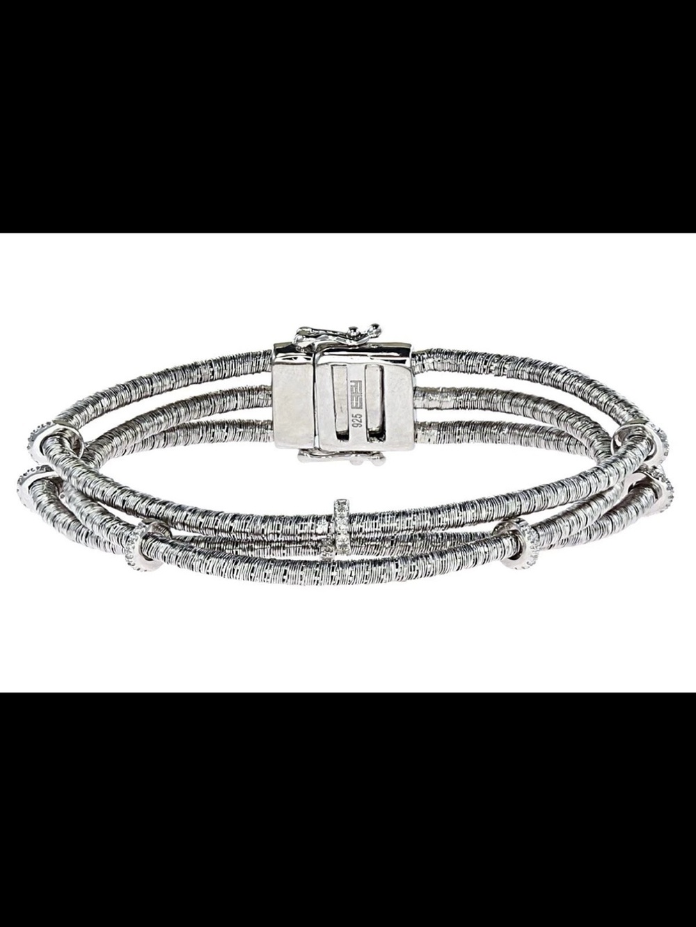 Effy 925 Sterling Silver Multi-Strand Wrapped Bracelet New stunning